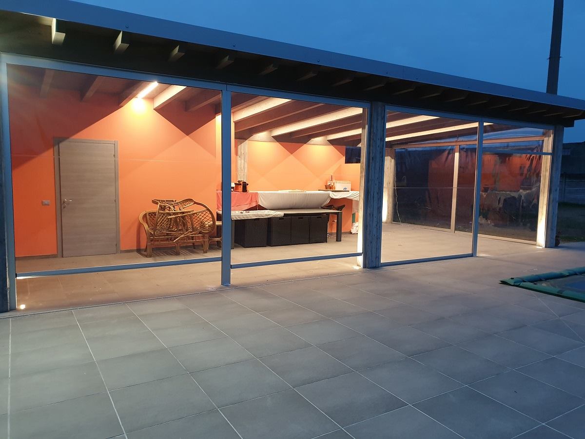 Tenda A Rullo In PVC Trasparente - Impermeabile, Antivento, Per Balconi, Giardini E Porte - Foto 3